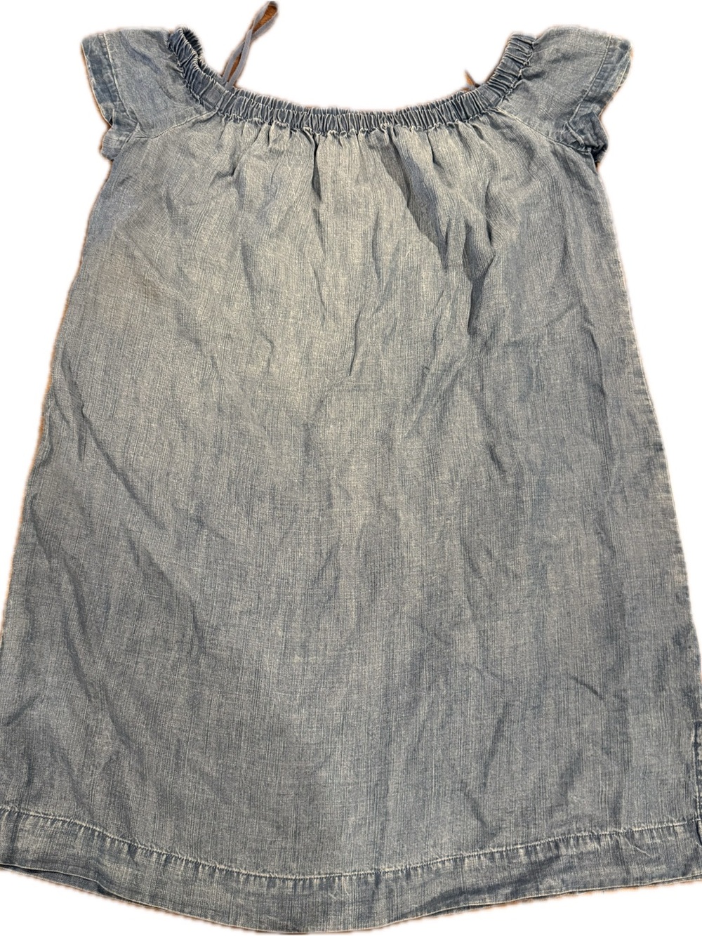 cloth & stone Chambray Off-Shoulder Mini Skirt - Light Blue